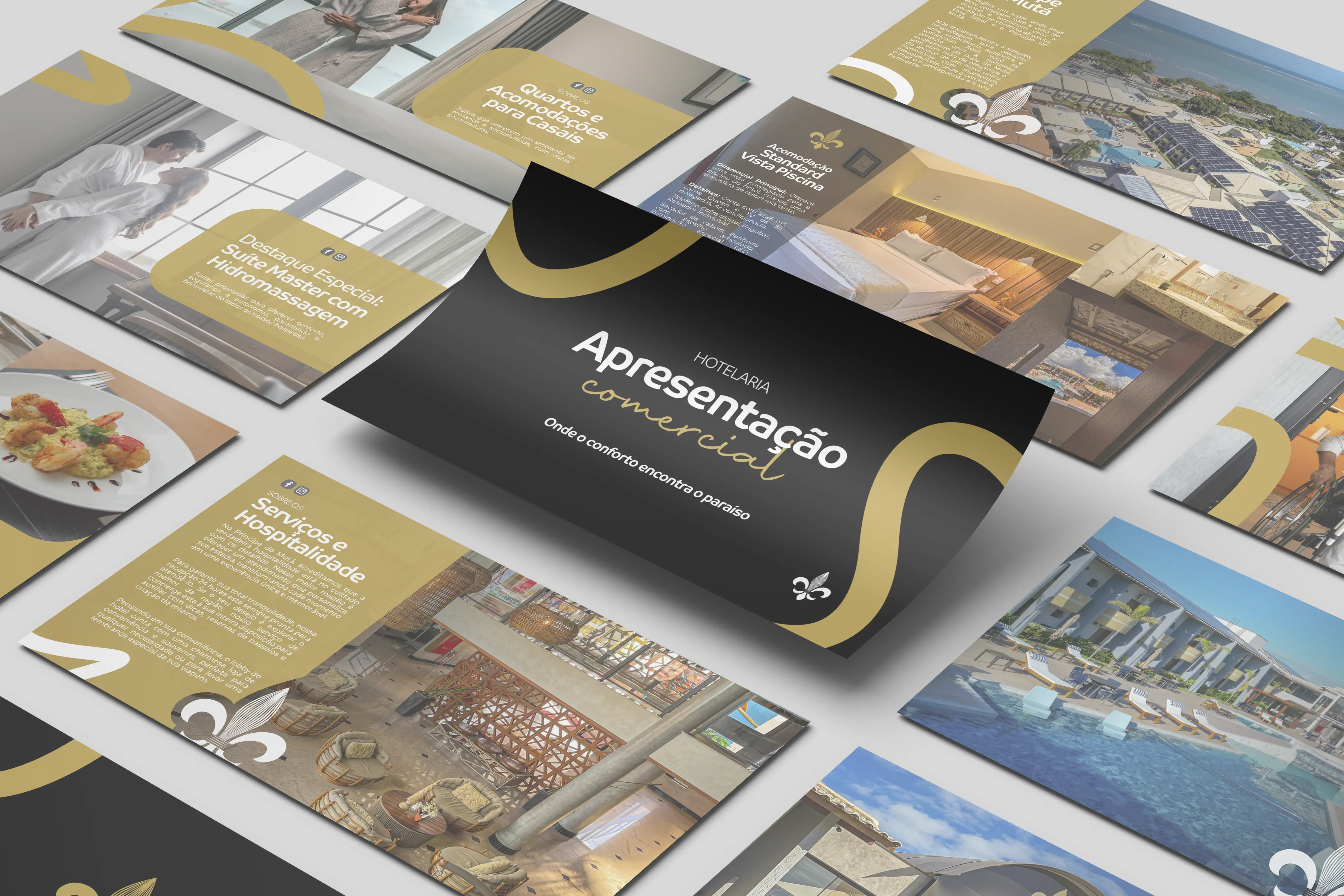 Capa do projeto de Apresentação Comercial para Príncipe do Mutá Hotel Design